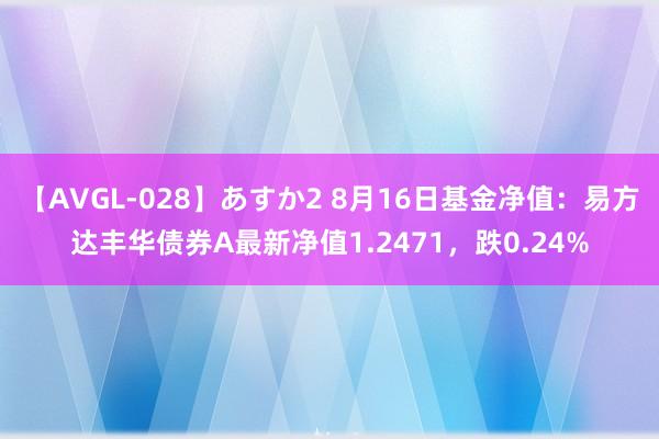 【AVGL-028】あすか2 8月16日基金净值：易方达丰华债券A最新净值1.2471，跌0.24%
