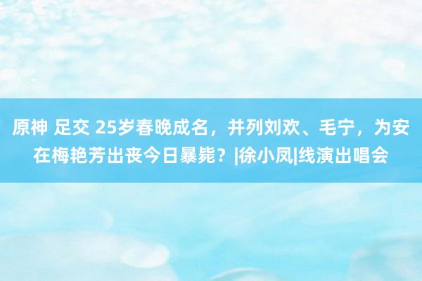 原神 足交 25岁春晚成名，并列刘欢、毛宁，为安在梅艳芳出丧今日暴毙？|徐小凤|线演出唱会