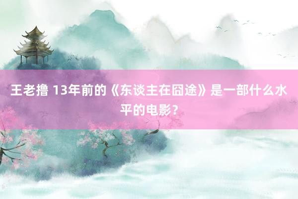 王老撸 13年前的《东谈主在囧途》是一部什么水平的电影?