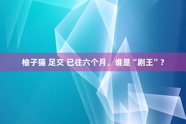 柚子猫 足交 已往六个月，谁是“剧王”？