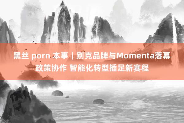 黑丝 porn 本事｜别克品牌与Momenta落幕政策协作 智能化转型插足新赛程