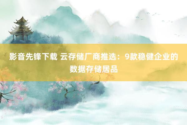 影音先锋下载 云存储厂商推选：9款稳健企业的数据存储居品