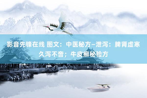 影音先锋在线 图文：中医秘方—泄泻：脾肾虚寒久泻不啻；牛皮癣秘验方